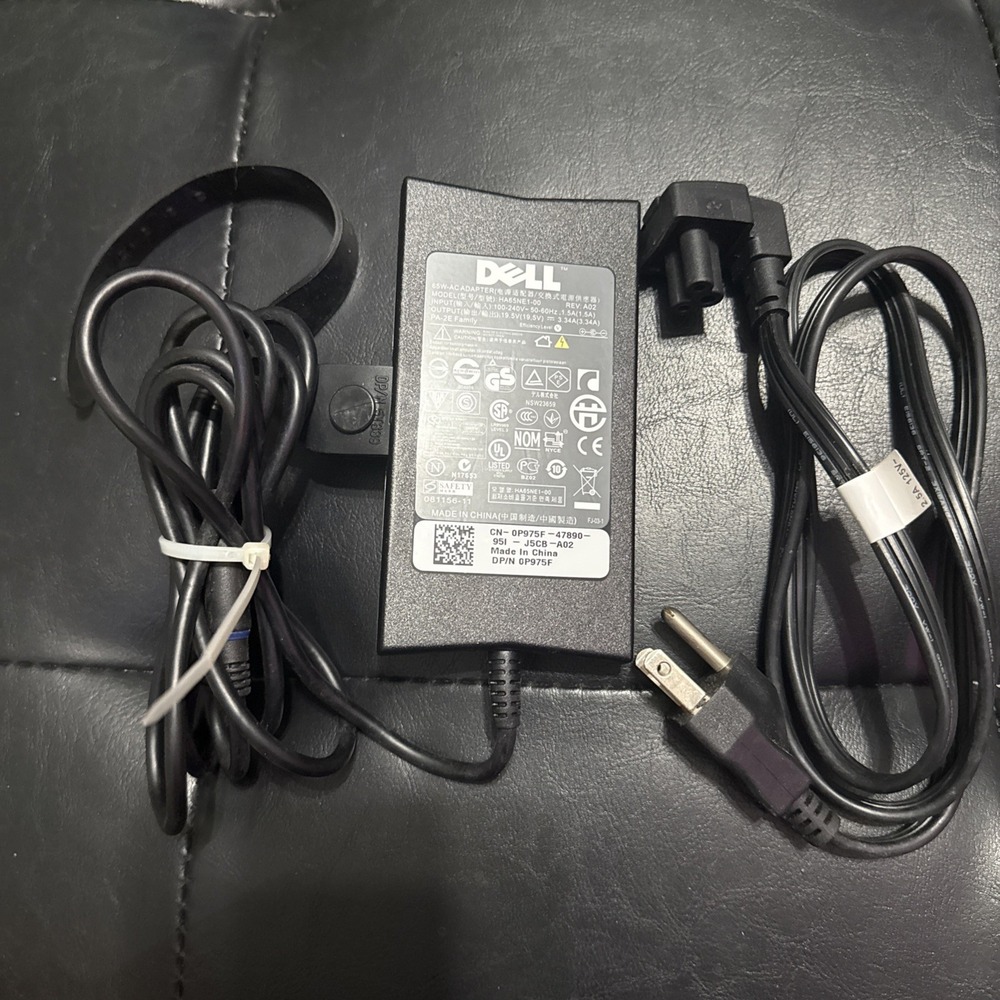 Genuine Dell 65W USB-C Charger AC Power Adapter (DP/N: 0JJ12F Model: LA65NM190)